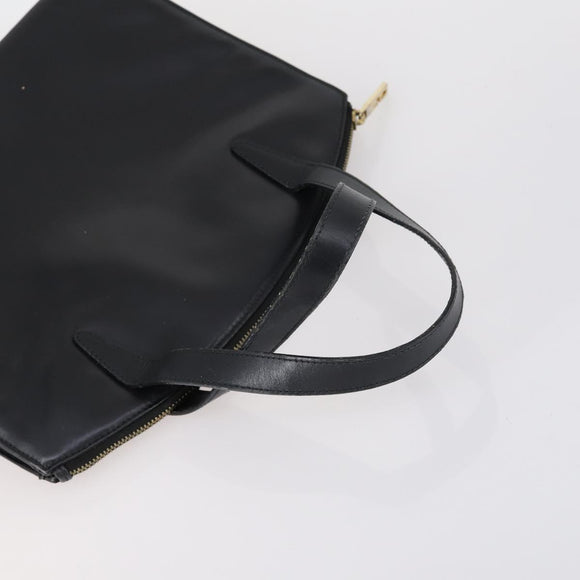 GUCCI Hand Bag Leather 3 Set Black Beige Auth 148825