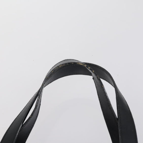 GUCCI Hand Bag Leather 3 Set Black Beige Auth 148825