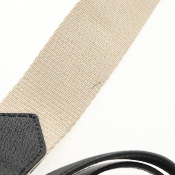 GUCCI Web Sherry Line Hand Bag Leather 2way Black Gold 505342 Auth 148828M