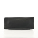 GUCCI Web Sherry Line Hand Bag Leather 2way Black Gold 505342 Auth 148828M-5