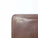 GUCCI Web Sherry Line Chain Shoulder Bag Leather Vintage Brown Gold Auth 148829-20