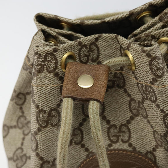 GUCCI GG Supreme Purse Pouch PVC Beige 97 19 303 Auth 148832