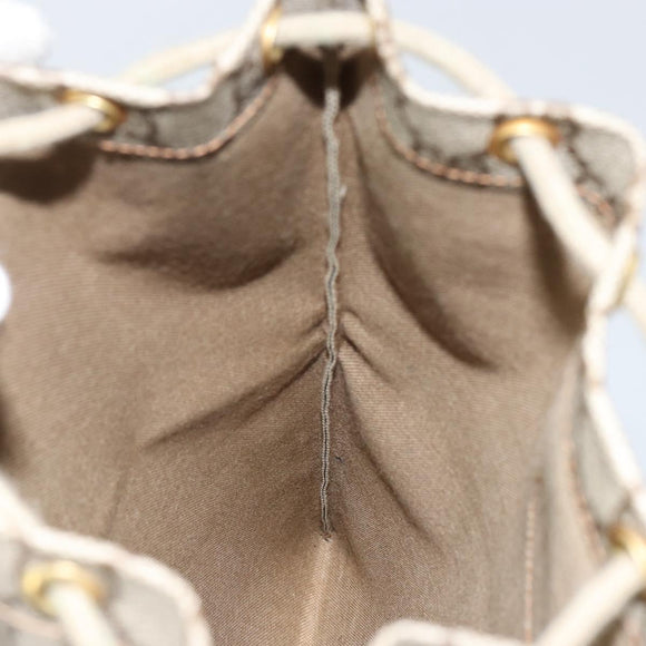 GUCCI GG Supreme Purse Pouch PVC Beige 97 19 303 Auth 148832