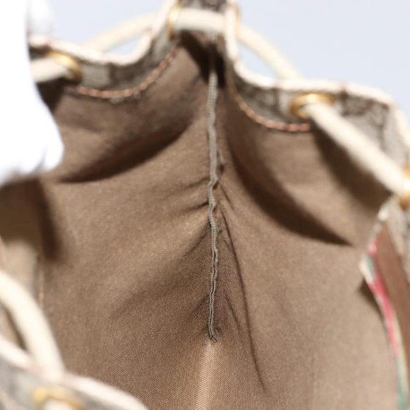 GUCCI GG Supreme Purse Pouch PVC Beige 97 19 303 Auth 148832