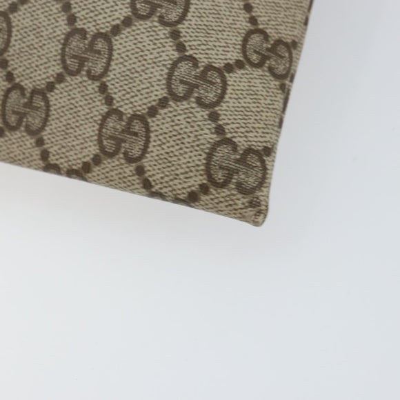 GUCCI GG Supreme Purse Pouch PVC Beige 97 19 303 Auth 148832