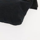GUCCI GG Canvas Waist bag Black Silver 28566 Auth 148834-15