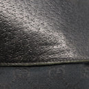 GUCCI GG Canvas Waist bag Black Silver 28566 Auth 148834-19