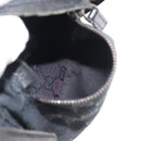 GUCCI GG Canvas Waist bag Black Silver 28566 Auth 148834-10