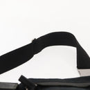 GUCCI GG Canvas Waist bag Black Silver 28566 Auth 148834-14