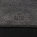 GUCCI GG Canvas Waist bag Black Silver 28566 Auth 148835-17