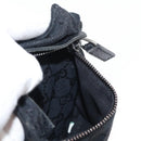 GUCCI GG Canvas Waist bag Black Silver 28566 Auth 148835-20