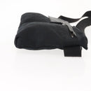 GUCCI GG Canvas Waist bag Black Silver 28566 Auth 148835-3