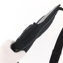 GUCCI GG Canvas Waist bag Black Silver 28566 Auth 148835-6
