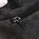 GUCCI GG Canvas Hand Bag Outlet Black Silver 105651 Auth 148837-17