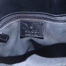 GUCCI GG Canvas Hand Bag Outlet Black Silver 105651 Auth 148837-18