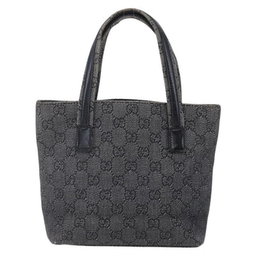 GUCCI GG Canvas Hand Bag Outlet Black Silver 105651 Auth 148837 - 0