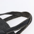 GUCCI GG Canvas Hand Bag Outlet Black Silver 105651 Auth 148837-8