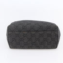 GUCCI GG Canvas Hand Bag Outlet Black Silver 105651 Auth 148837-5