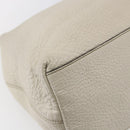 GUCCI Chain Soho Shoulder Bag Leather White Gold 308982 Auth 148838-16