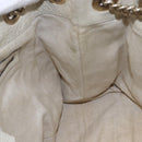 GUCCI Chain Soho Shoulder Bag Leather White Gold 308982 Auth 148838-19