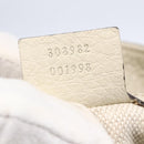 GUCCI Chain Soho Shoulder Bag Leather White Gold 308982 Auth 148838-12