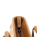 GUCCI GG Canvas Tote Bag Beige Silver 113011 Auth 148839V-10