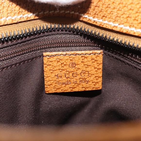 GUCCI GG Canvas Tote Bag Beige Silver 113011 Auth 148839V