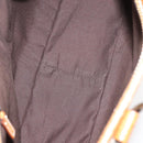 GUCCI GG Canvas Tote Bag Beige Silver 113011 Auth 148839V-11