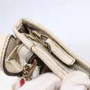 GUCCI GG Canvas Sherry Line Shoulder Bag Beige Gold 144388 Auth 148841-10