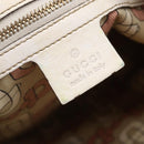 GUCCI GG Canvas Sherry Line Shoulder Bag Beige Gold 144388 Auth 148841-19