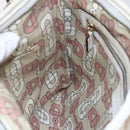 GUCCI GG Canvas Sherry Line Shoulder Bag Beige Gold 144388 Auth 148841-21