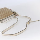 GUCCI GG Canvas Sherry Line Shoulder Bag Beige Gold 144388 Auth 148841-8