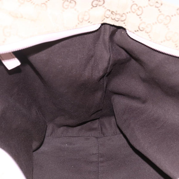 GUCCI GG Canvas Tote Bag Beige Gold 131231 Auth 148843