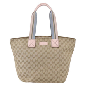 GUCCI GG Canvas Tote Bag Beige Gold 131231 Auth 148843 - 0