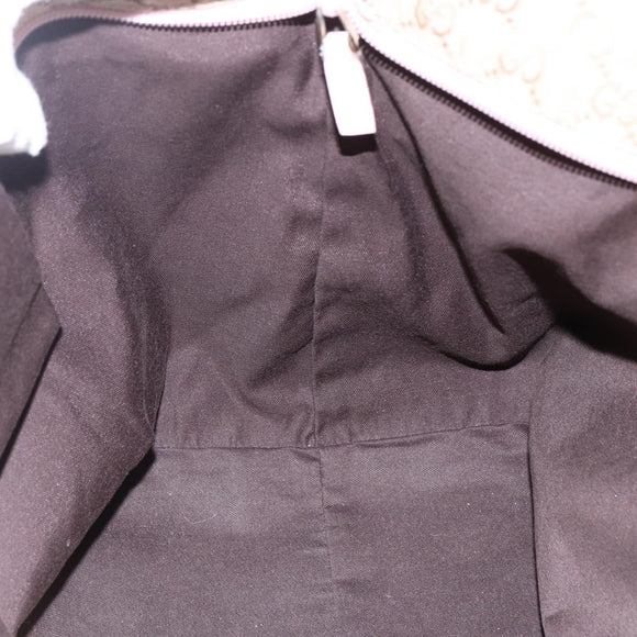 GUCCI GG Canvas Tote Bag Beige Gold 131231 Auth 148843