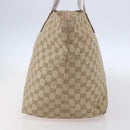 GUCCI GG Canvas Tote Bag Beige Gold 131231 Auth 148843-5