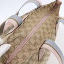 GUCCI GG Canvas Tote Bag Beige Gold 131231 Auth 148843-6