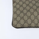 GUCCI GG Supreme Shoulder Bag PVC Beige Gold 201446 Auth 148846-12