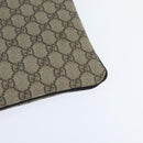 GUCCI GG Supreme Shoulder Bag PVC Beige Gold 201446 Auth 148846-13