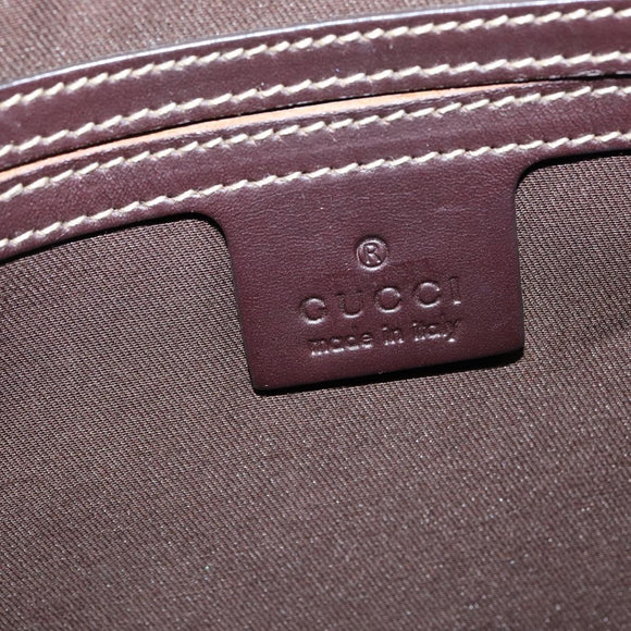 GUCCI GG Supreme Shoulder Bag PVC Beige Gold 201446 Auth 148846