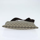 GUCCI GG Supreme Shoulder Bag PVC Beige Gold 201446 Auth 148846-9