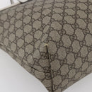 GUCCI GG Supreme Tote Bag PVC Beige 211137 Auth 148847-11