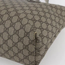 GUCCI GG Supreme Tote Bag PVC Beige 211137 Auth 148847-12