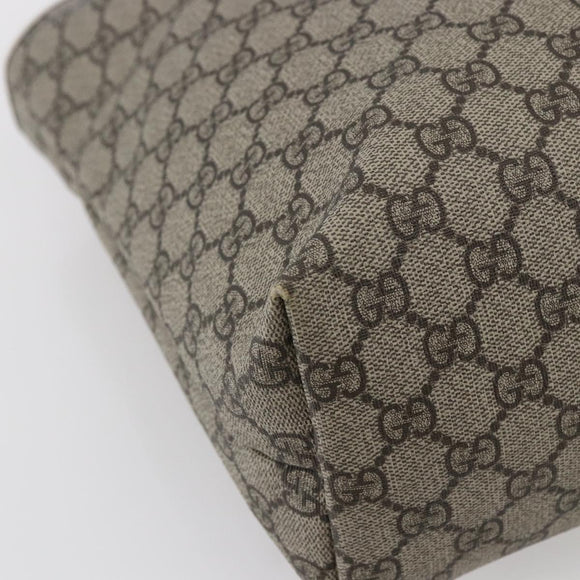 GUCCI GG Supreme Tote Bag PVC Beige 211137 Auth 148847