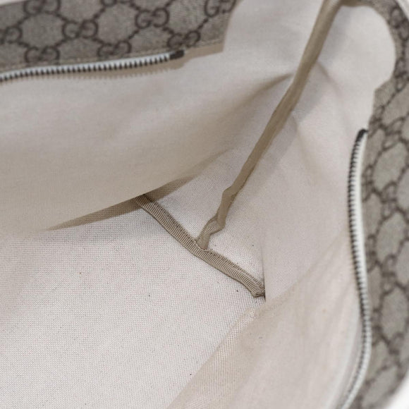 GUCCI GG Supreme Tote Bag PVC Beige 211137 Auth 148847
