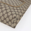 GUCCI GG Supreme Web Sherry Line Tote Bag PVC Beige Red Green Auth 148849-10