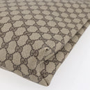 GUCCI GG Supreme Web Sherry Line Tote Bag PVC Beige Red Green Auth 148849-12