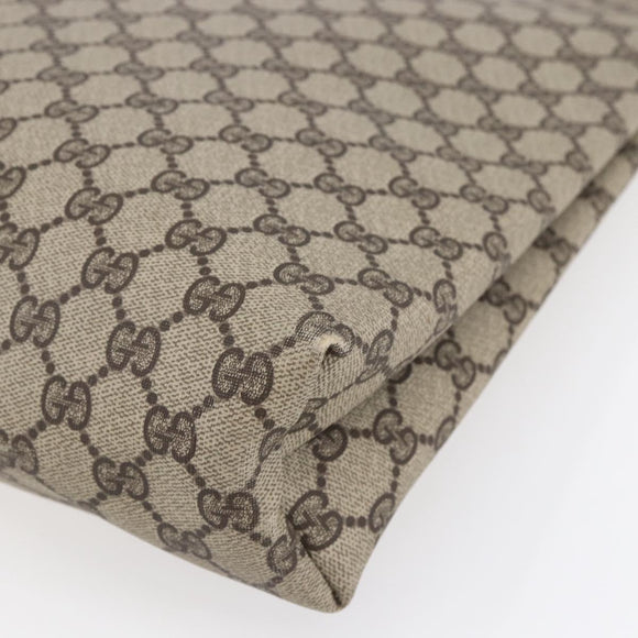 GUCCI GG Supreme Web Sherry Line Tote Bag PVC Beige Red Green Auth 148849