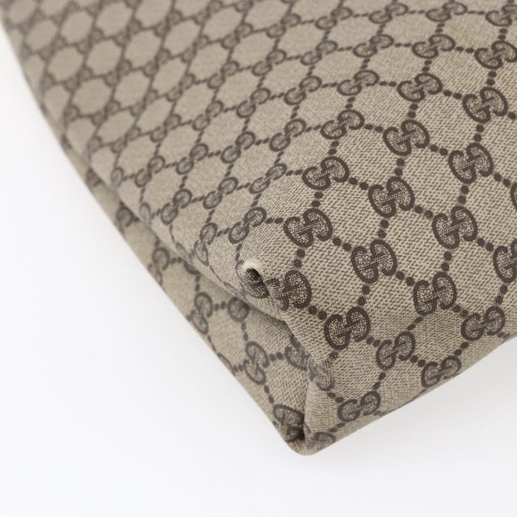 GUCCI GG Supreme Web Sherry Line Tote Bag PVC Beige Red Green Auth 148849