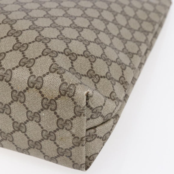 GUCCI GG Supreme Web Sherry Line Tote Bag PVC Beige Red 39 02 003 Auth 148850